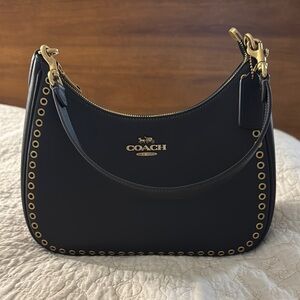 Coach Teri Grommet Hobo in black with brass hardware